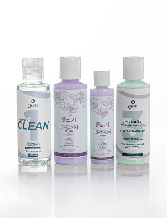 Kit Alisado Orgánico Dream of Liss 180ml Cabellos decolorados