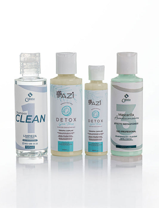 Kit Alisado Orgánico Detox 180ml Cabellos normales